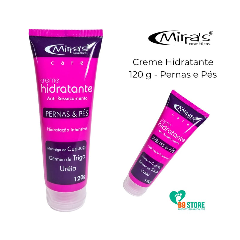 Creme Hidratante AntiRessecamento Pernas e Pés 120g Mirras