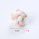 Bola de pelúcia interativa para gatos