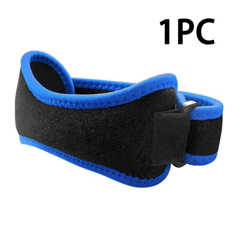 Uma peça de joelheira de ajuste com absorção de choque e suporte para tendão