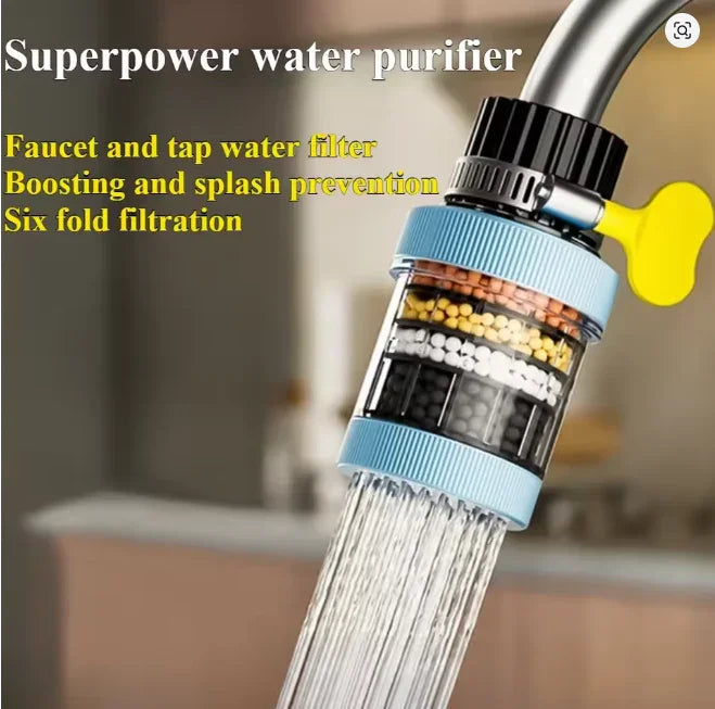 6 camadas filtro de água