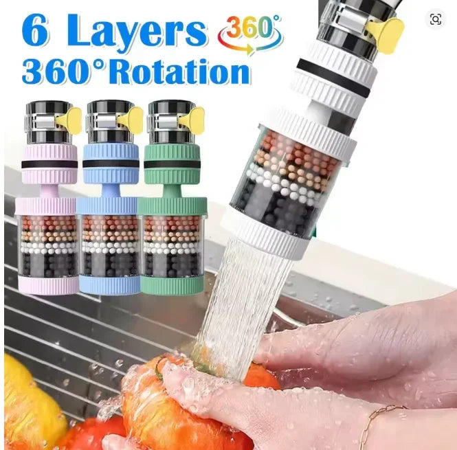 6 camadas filtro de água