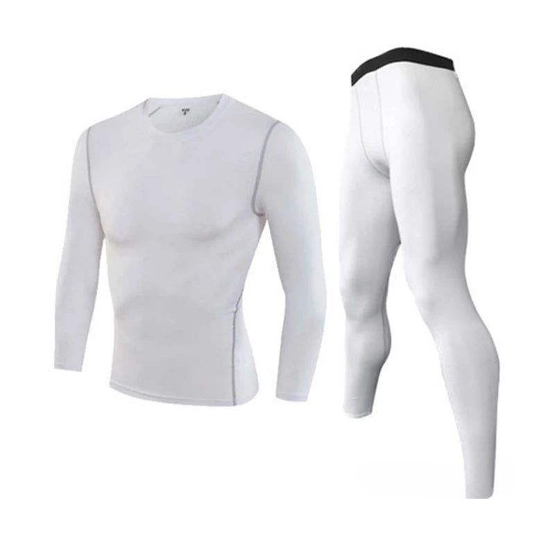 Conjunto de Roupa Térmica e de Compressão Masculina