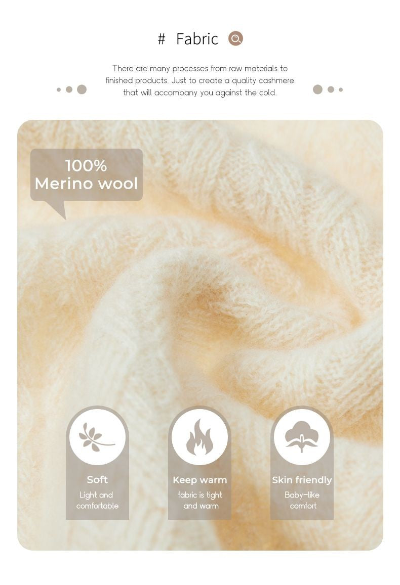 Blusa de lã gola alta para o inverno